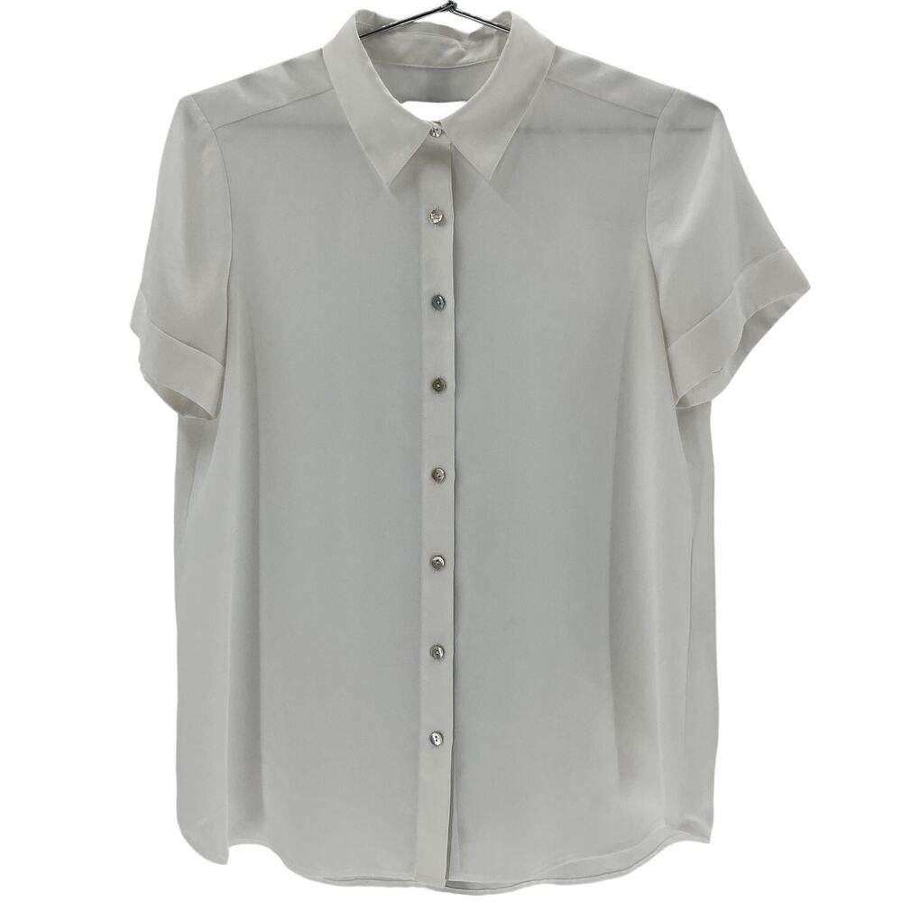 Hatch Crisp White Savannah Blouse Size 1 - Picture 2 of 4